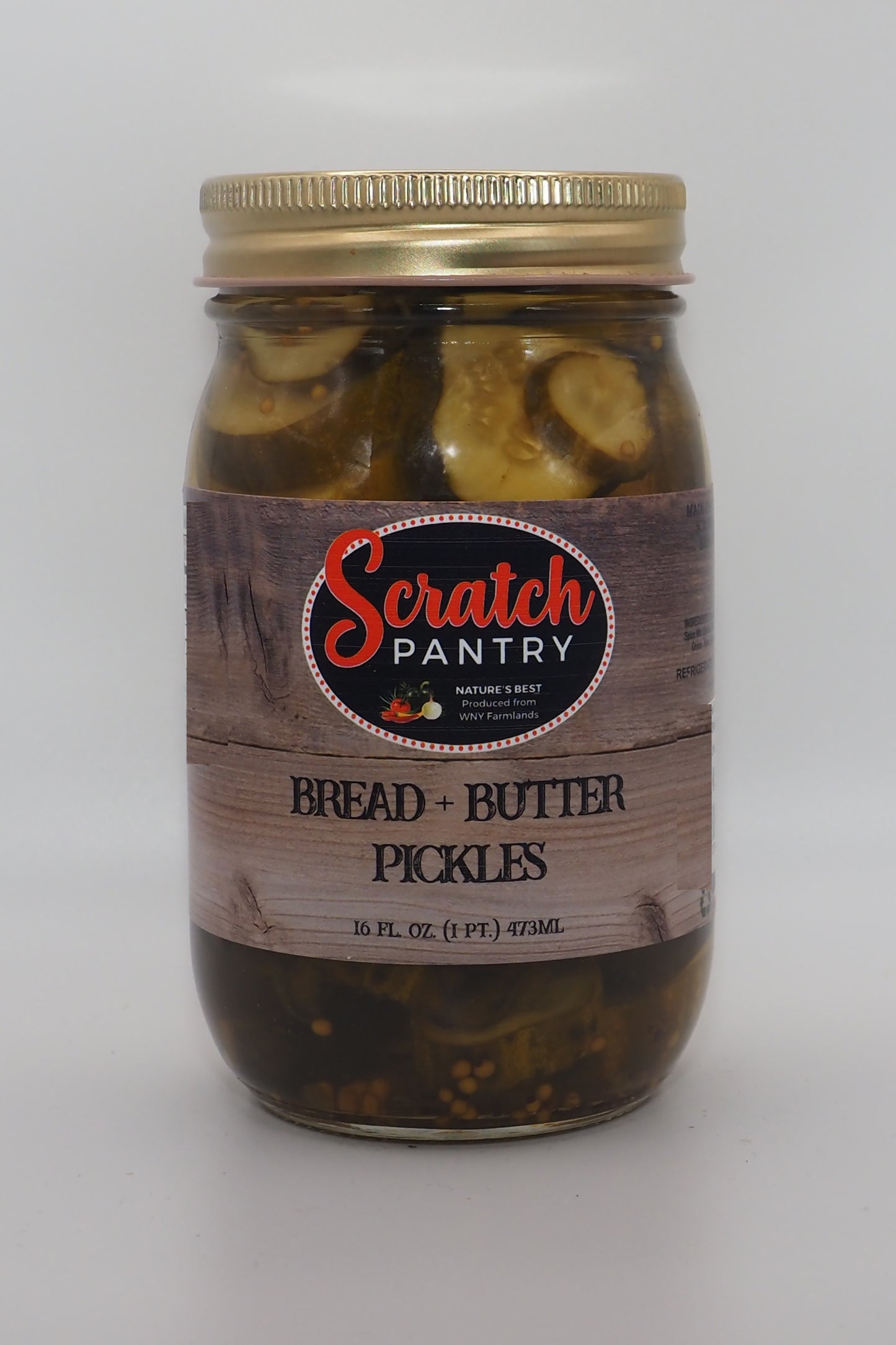 Bread N Butter Pickles ~ 16 Oz.