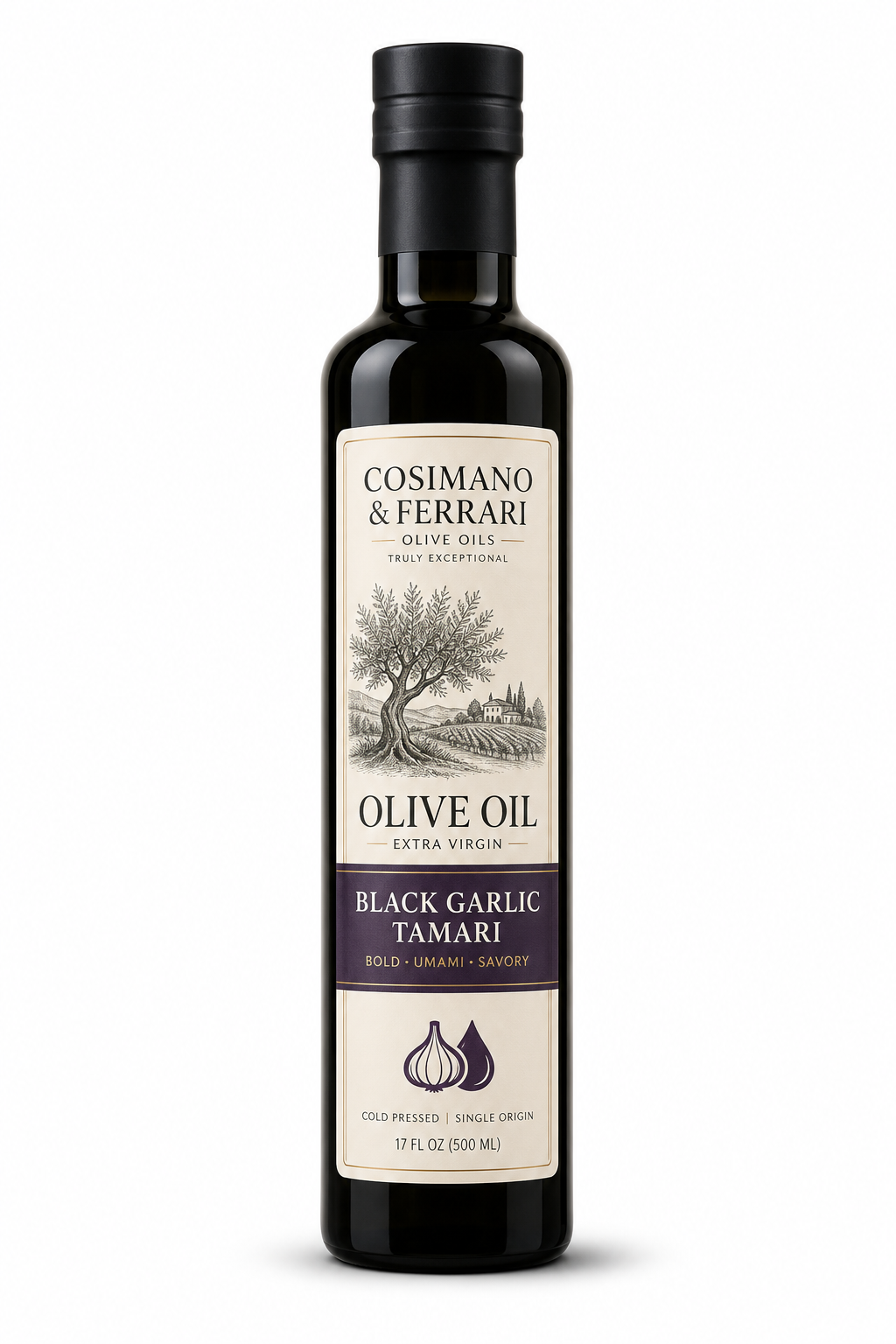 Black Garlic Tamari Olive Oil