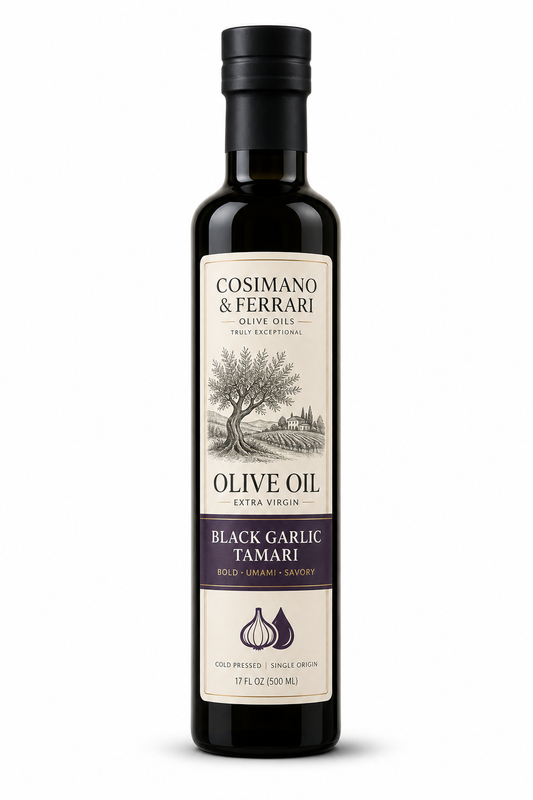 Black Garlic Tamari Olive Oil